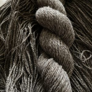 charcoal wool yarn