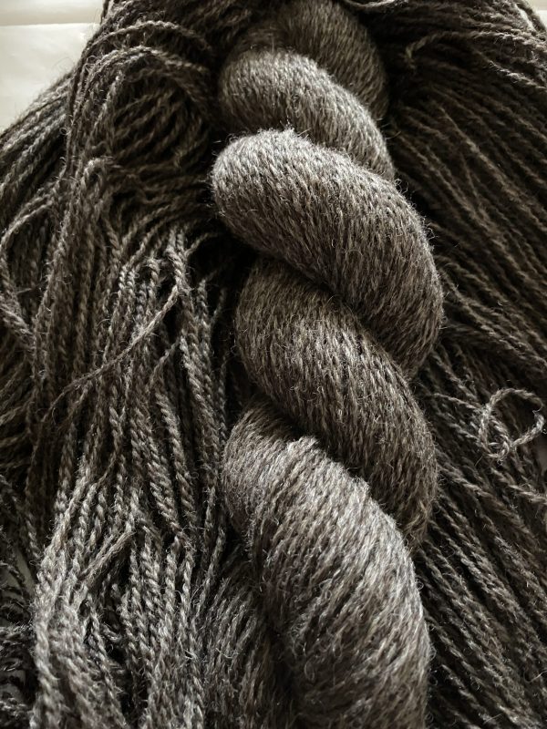 charcoal wool yarn