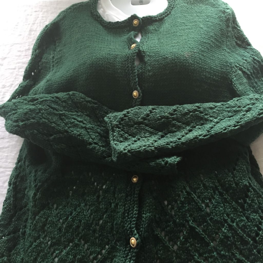 forest green sweater
