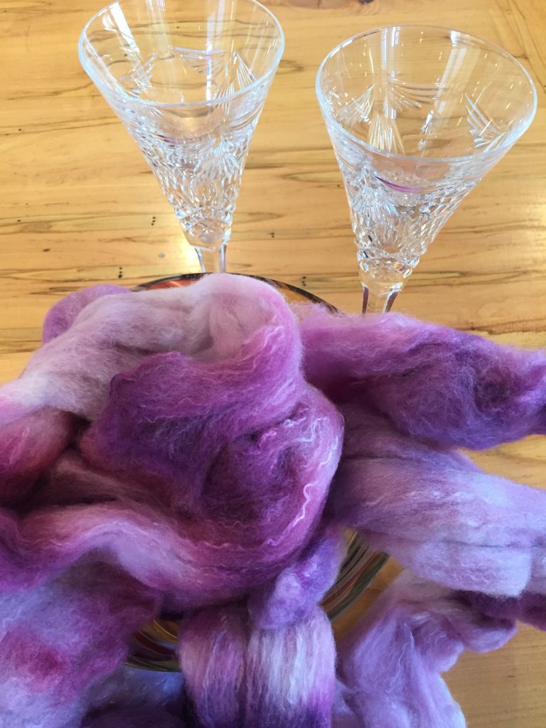 wool roving to spin or felt