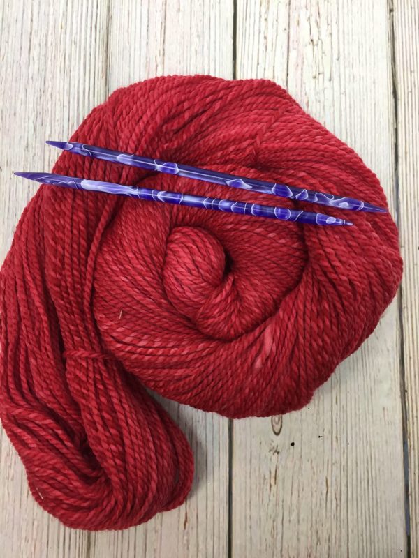 red marled merino yarn