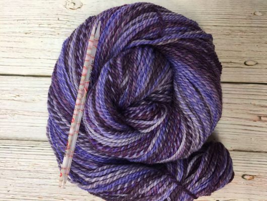 purple marled merino yarn