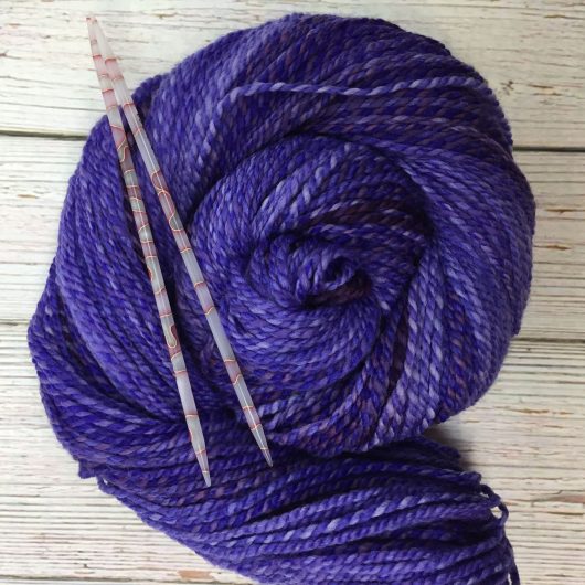 deep purple synergy marled merino yarn