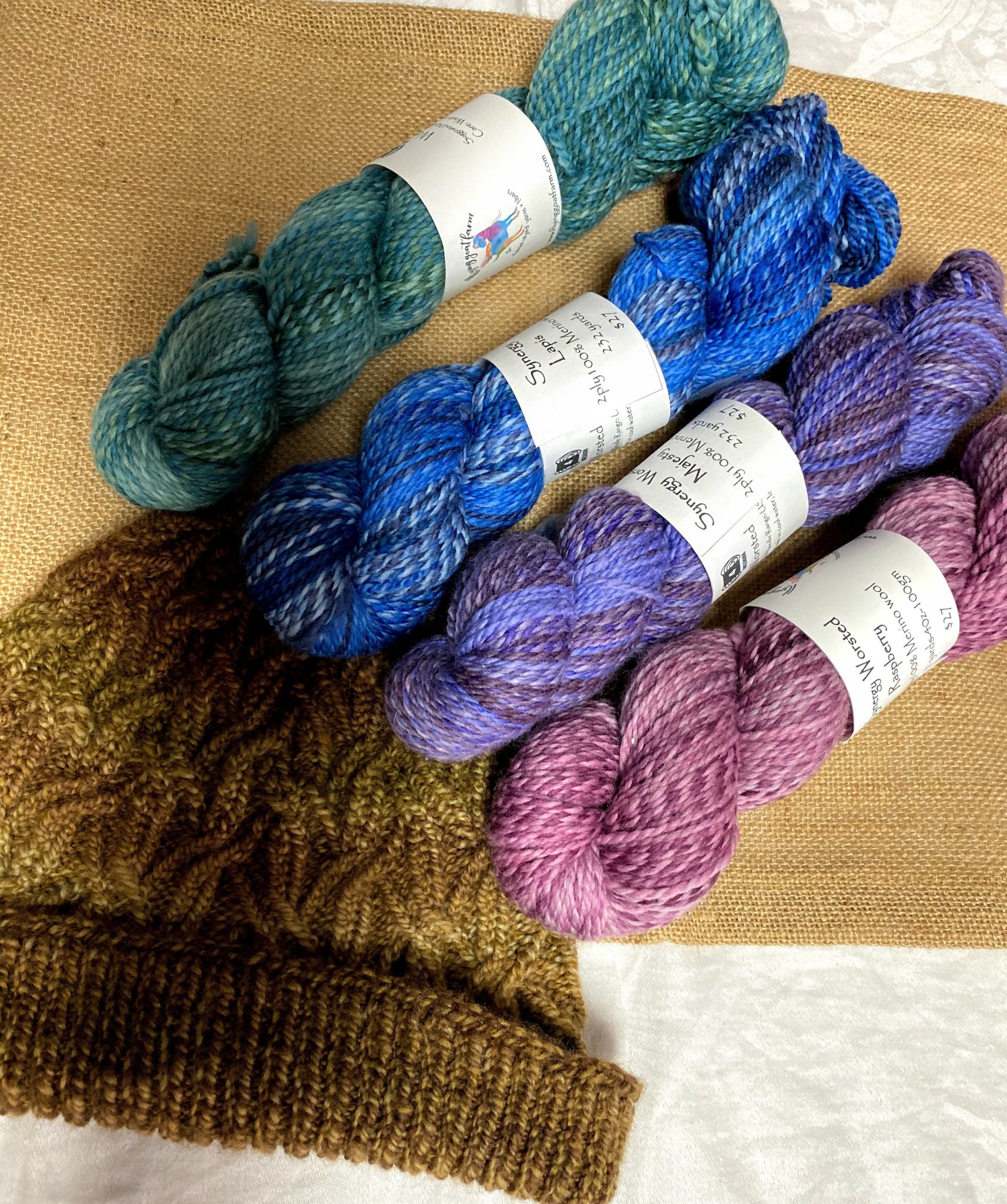 farm to needle yarn - Flying Goat Farm