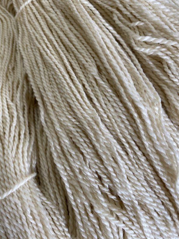 white sport weight yarn