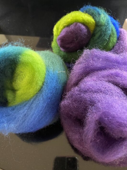 multicolored roving from ecourse