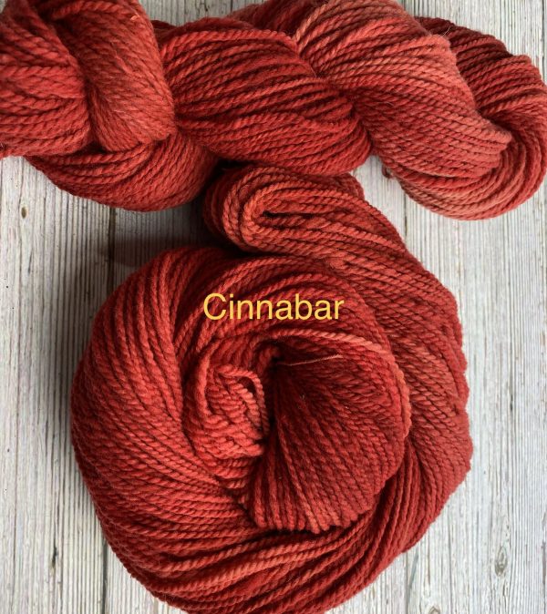 deep red orange skeins