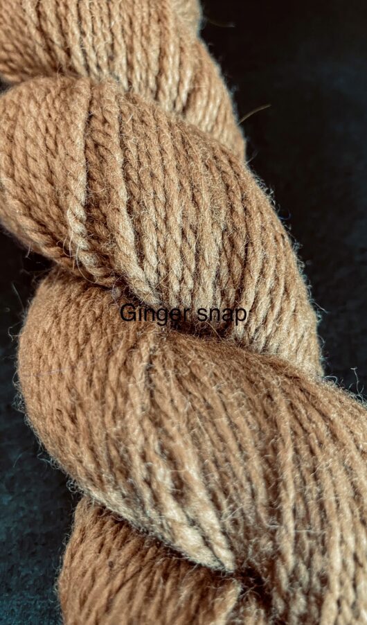 wool skein in medium brown