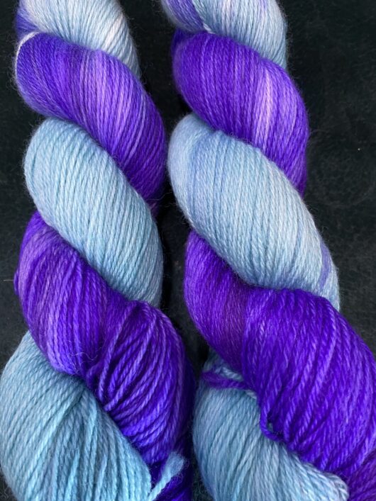 yarn in teal and purple