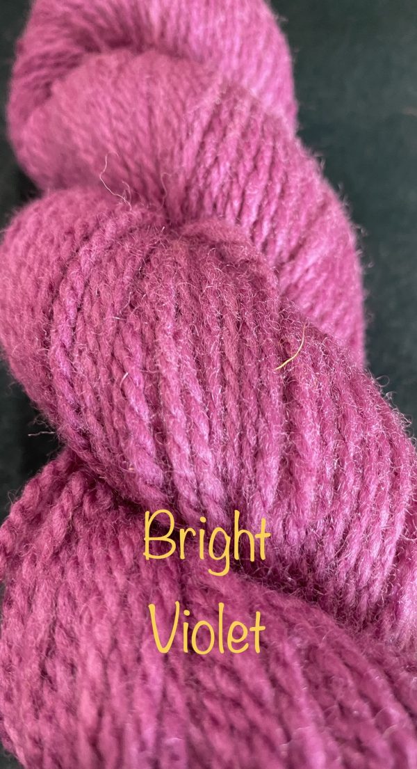 wool skein in a medium magenta