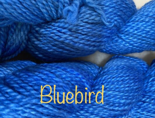 wool yarn in blue
