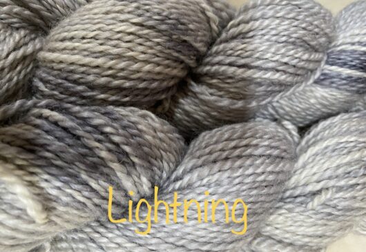 wool yarn in light grey