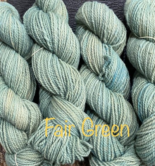 yarn in a light sea green
