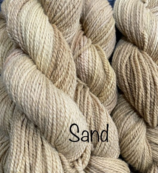 yarn in a warm brown color