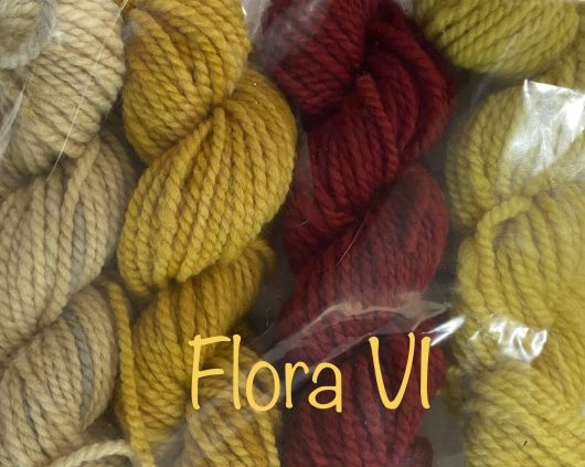 mini skein set in golds and red