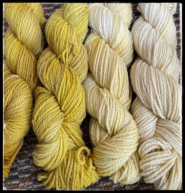 mini skein set in yellows