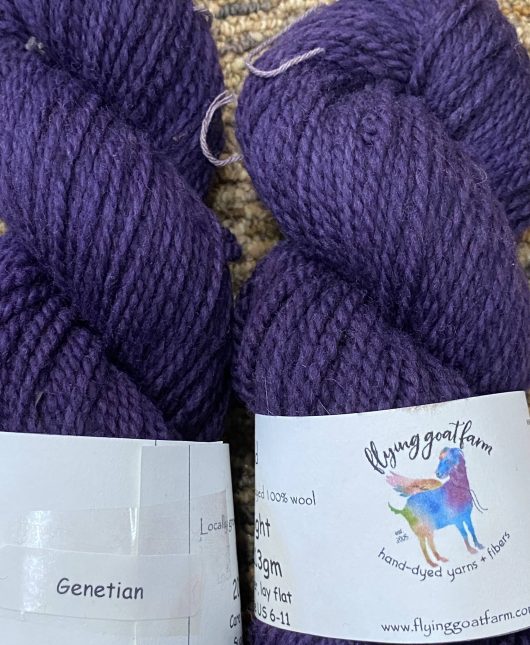 deep violet yarn