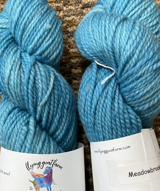 medium blue yarn