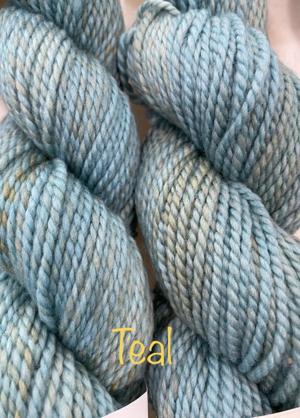 dusty teal marled yarn