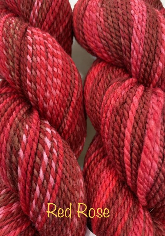red marled yarn