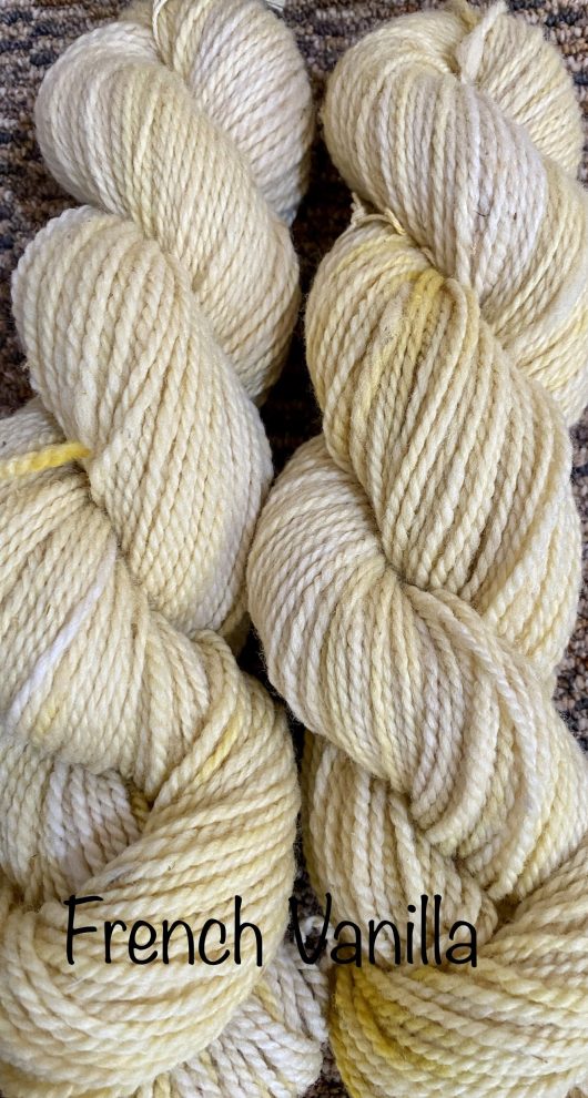light and medium variegated yarn