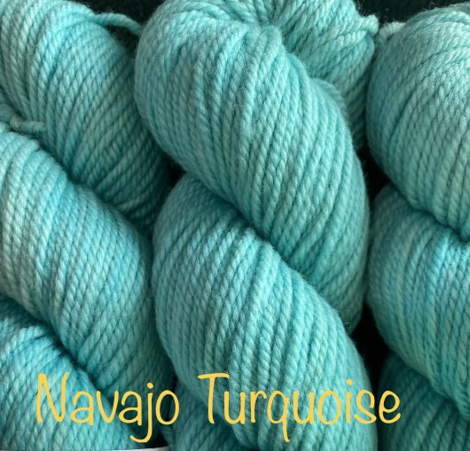 worsted weight turquoise yarn