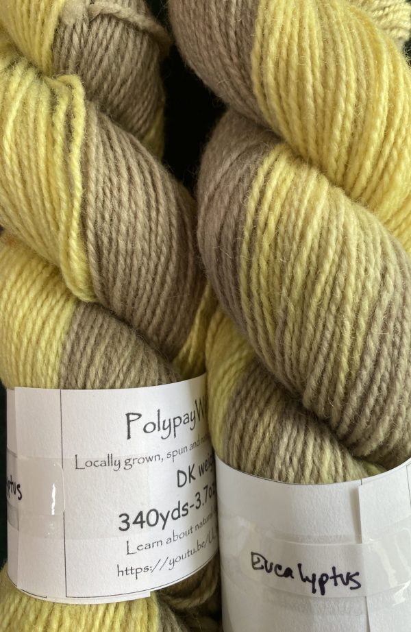 yellow and tan variegated yarn