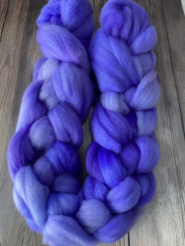 roving braid in purples