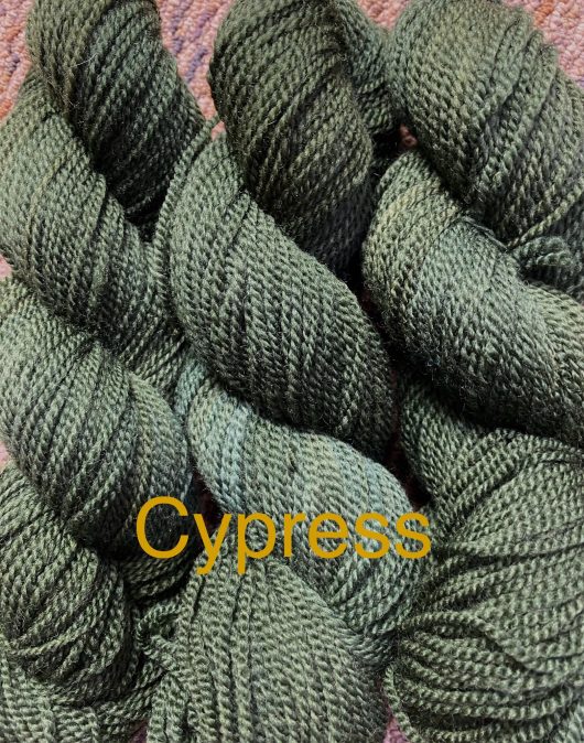 forest green wool yarn
