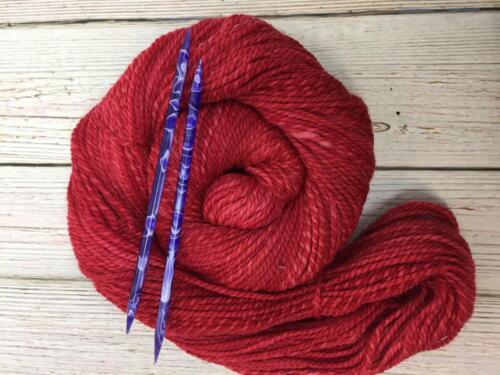 red marled merino yarn