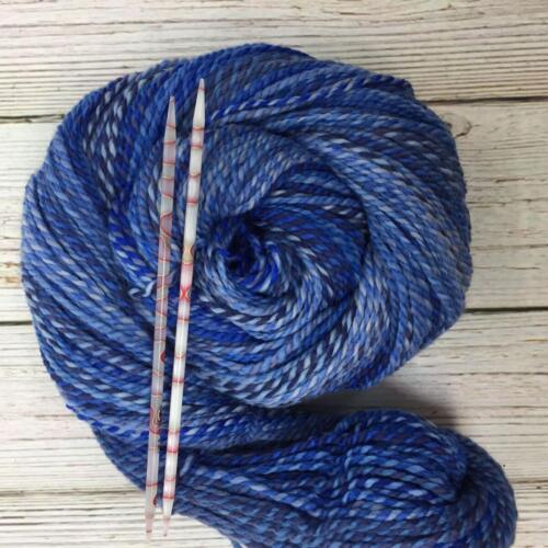 blue marled merino yarn